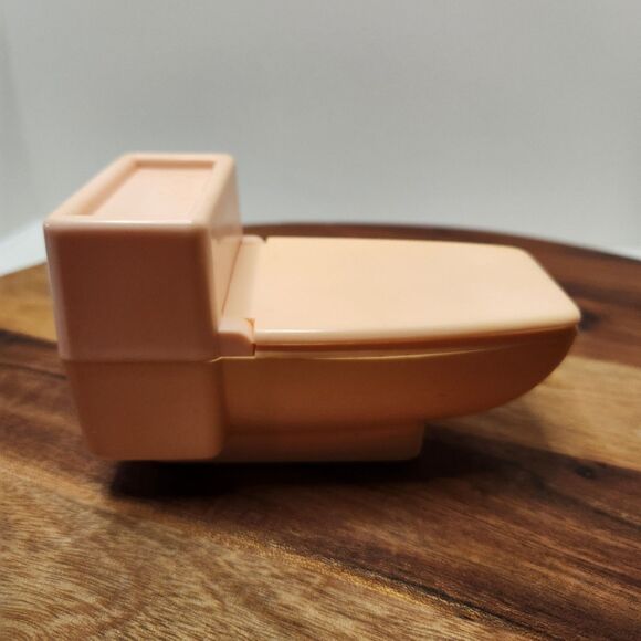 1979 Mattel Barbie Dream House Toilet – Vintage Pink Bathroom Accessory - Picture 6 of 11